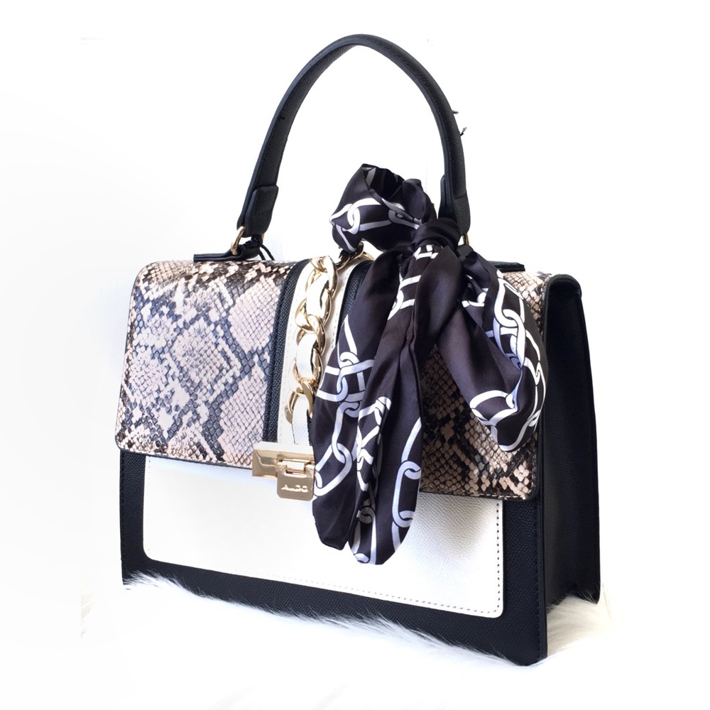 Aldo Glenda Satchel Women's Handbag - Black - Picture 2 of 4